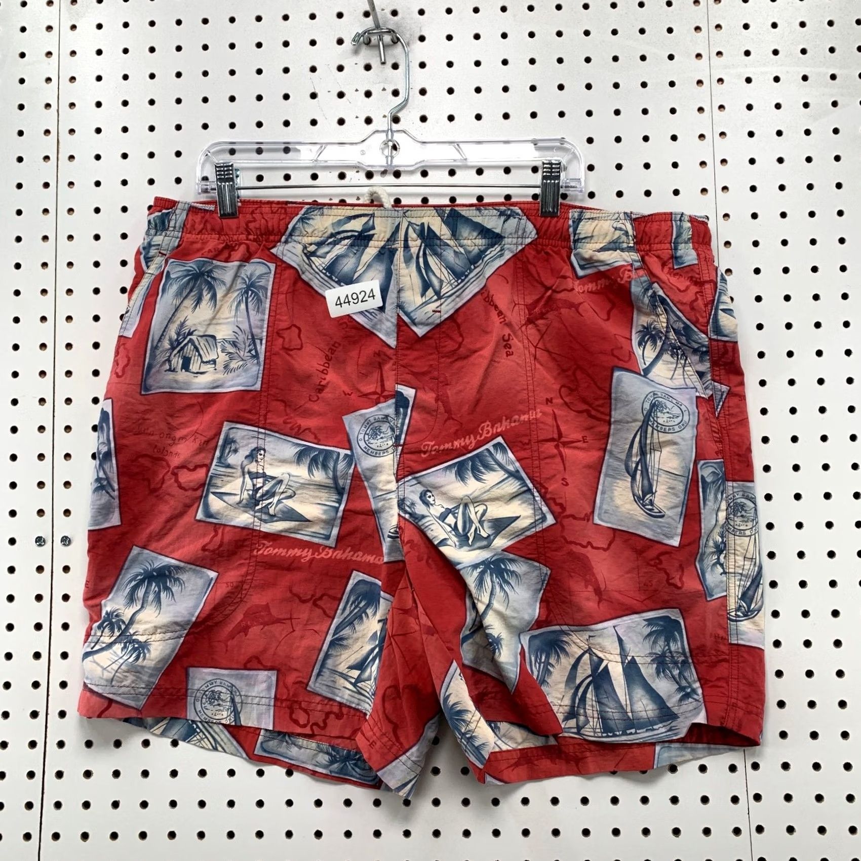 Tommy Bahama VINTAGE Tommy Bahama Swim Shorts Trunks Mens Large Red Beach Surf Size US 33 - 2 Thumbnail