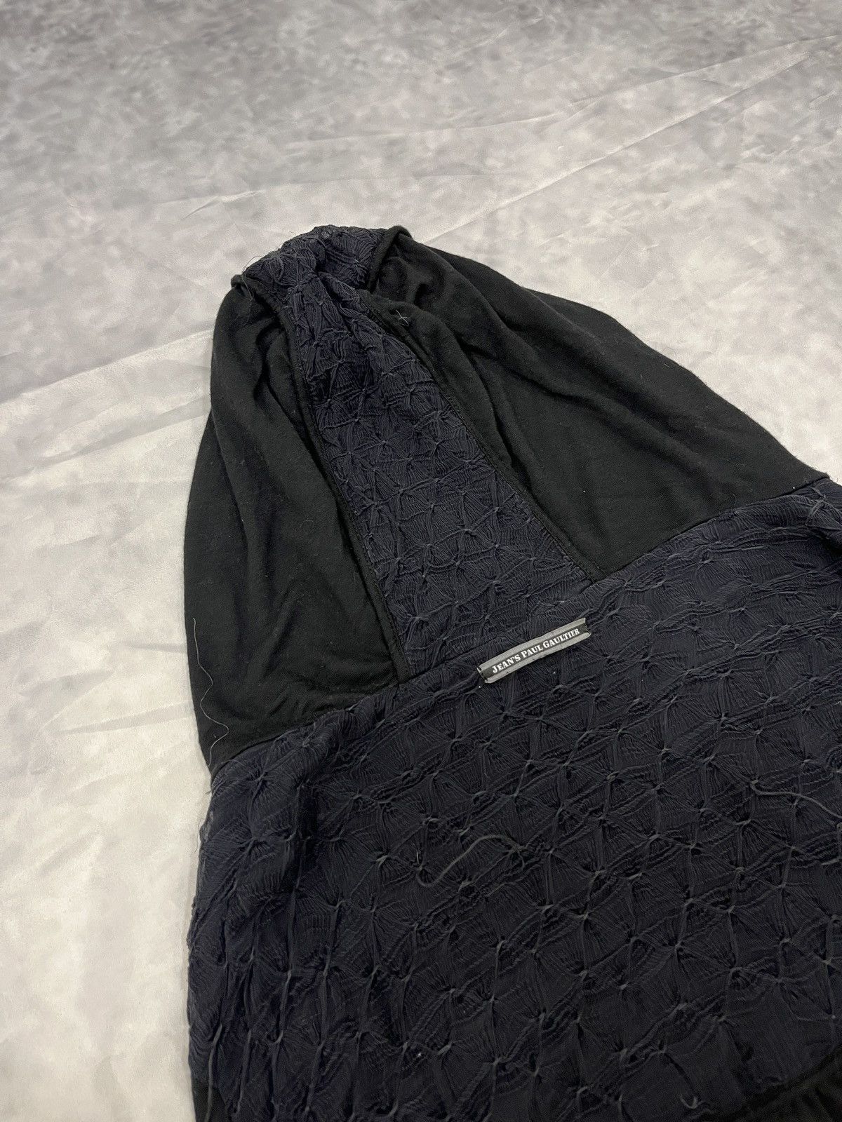 Jean Paul Gaultier Jean Paul Gaultier Textured Lace Structure Zip Hoodie Size L / US 10 / IT 46 - 9 Thumbnail