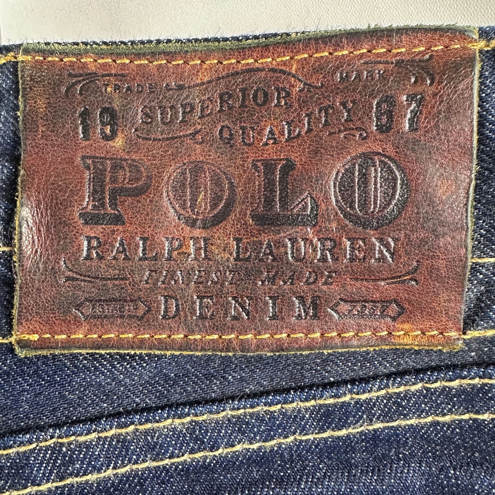 Polo Ralph Lauren PRL 867 Raw Selvedge Denim Size US 38 / EU 54 - 8 Thumbnail