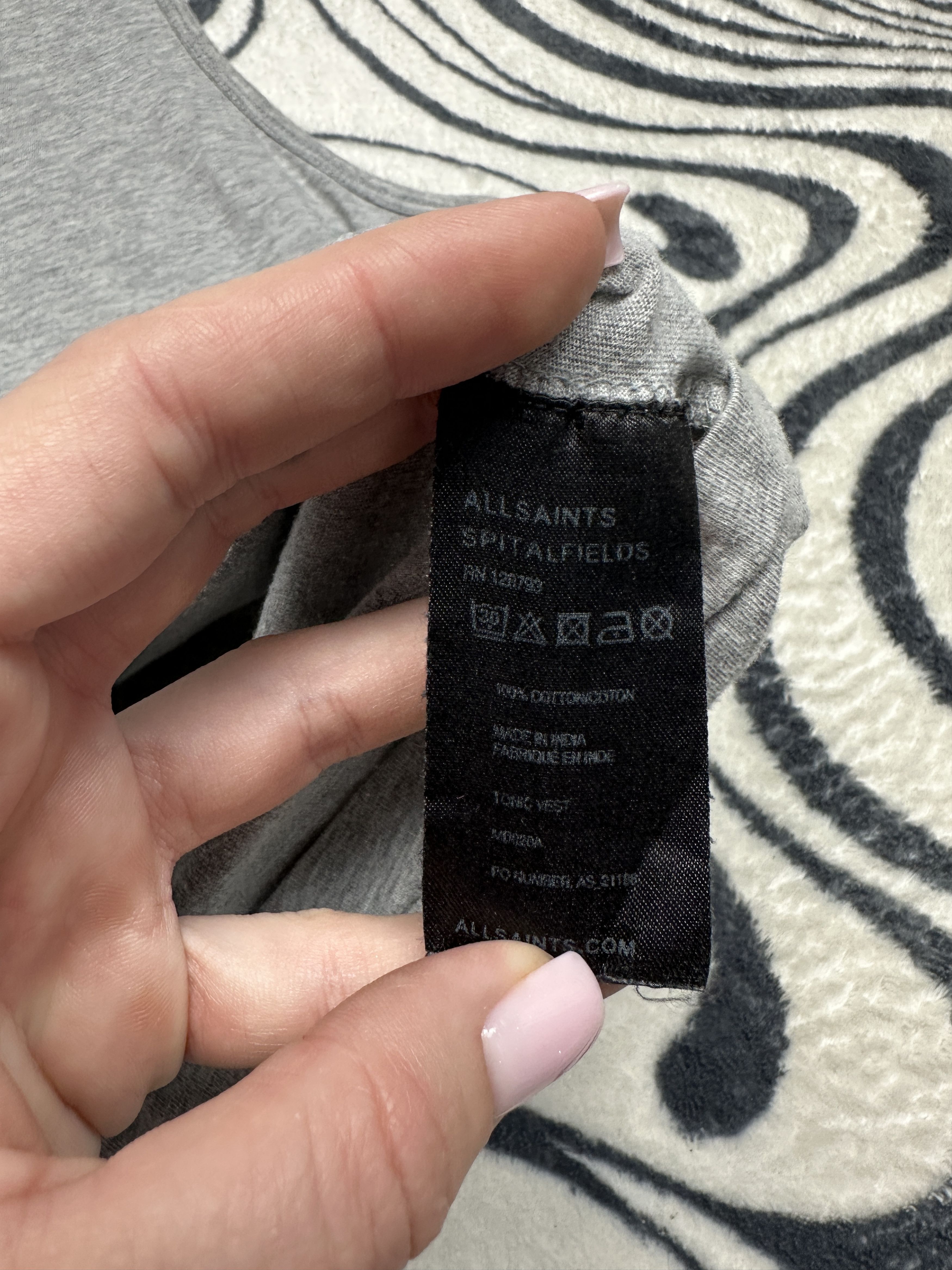 Allsaints AllSaints Mens Tonic Vest Grey Sleeveless T-Shirt Size US S / EU 44-46 / 1 - 5 Thumbnail