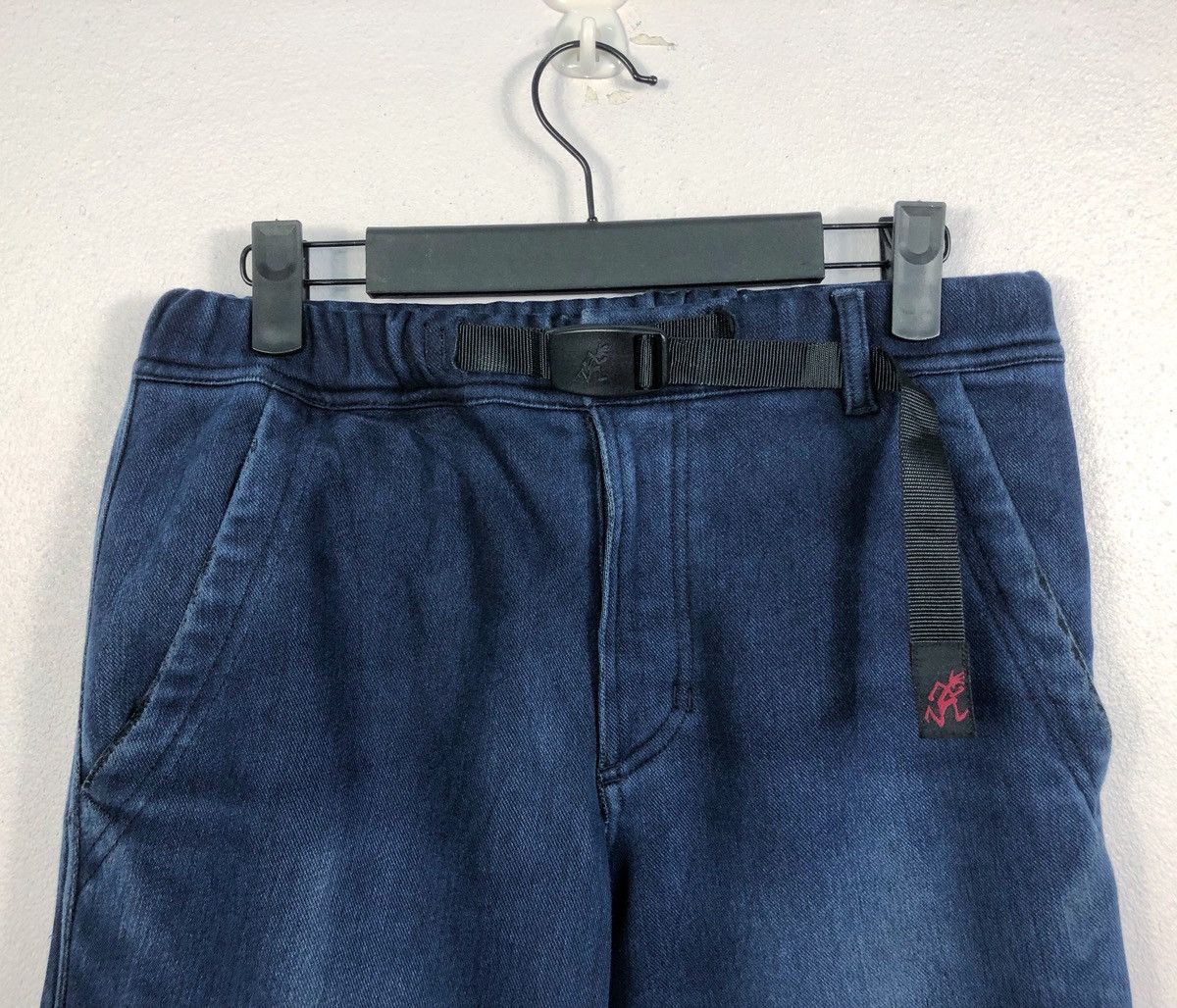 Gramicci Rare Gramicci USA Belted Denim Sweatpants Size US 27 - 2 Thumbnail
