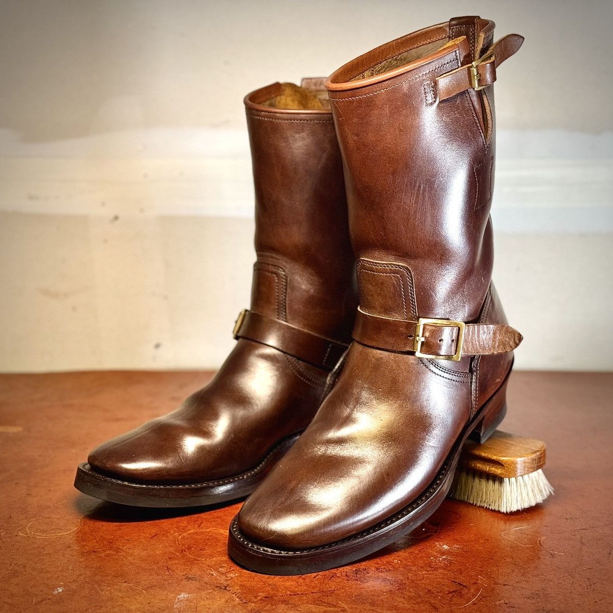 Clinch Boots Clinch Engineer Boots - Brown Overdyed Horsebutt
