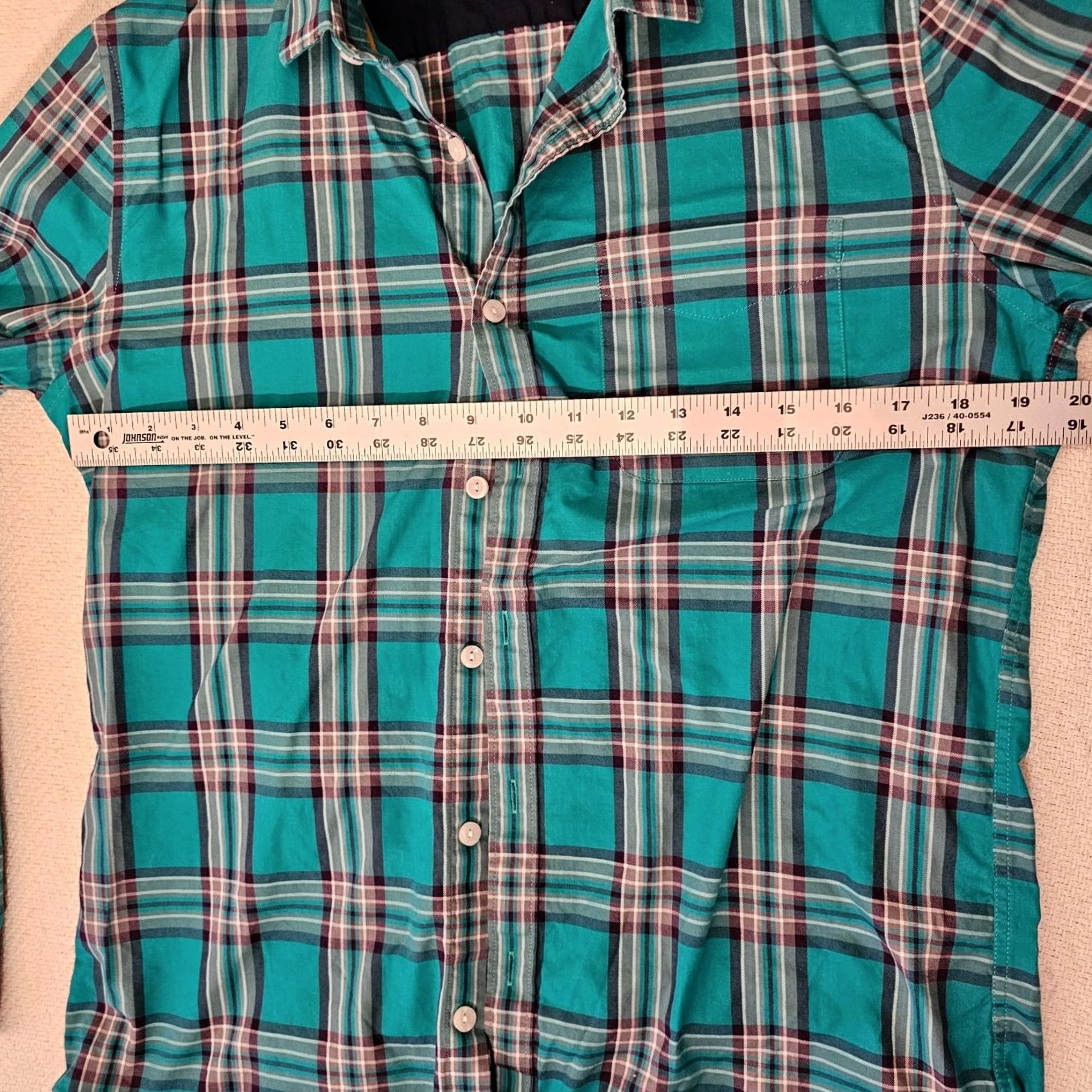 Vintage Peter England Shirt Button-Up Size L Blue Plaid Long Sleeve Button Front Casual Retro Mens Newsletters Size US L / EU 52-54 / 3 - 6 Thumbnail