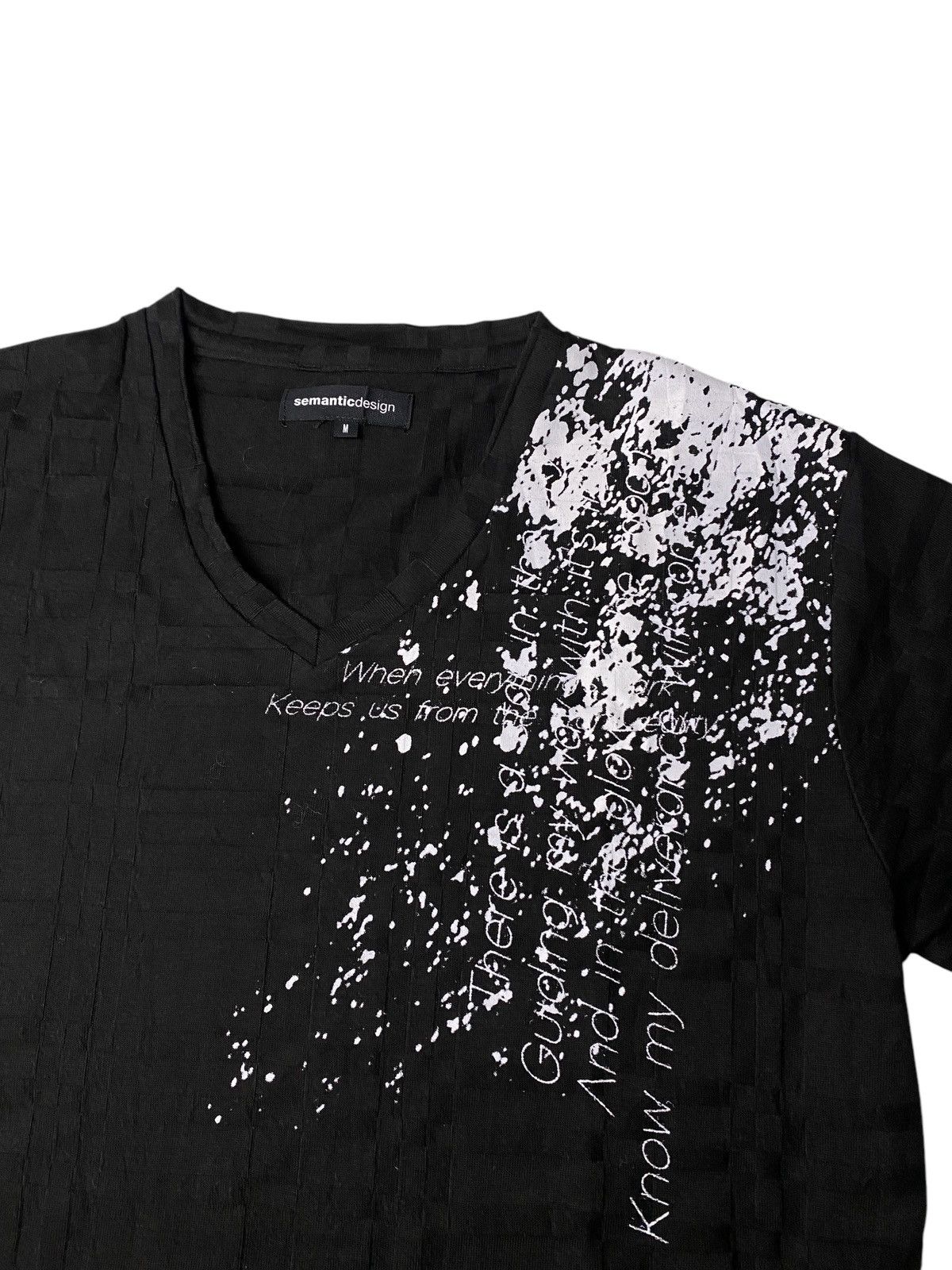 Hysteric Glamour 2000's Semantic Design Poem Grunge Splatter Shirt Size US S / EU 44-46 / 1 - 2 Thumbnail
