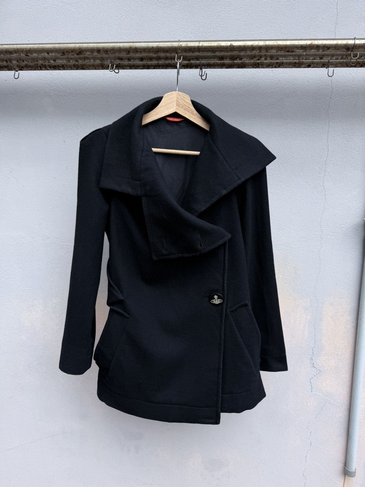 Vivienne Westwood Vivienne Westwood RED LABEL Asymmetrical Wool Coat Size M / US 6-8 / IT 42-44 - 2 Thumbnail