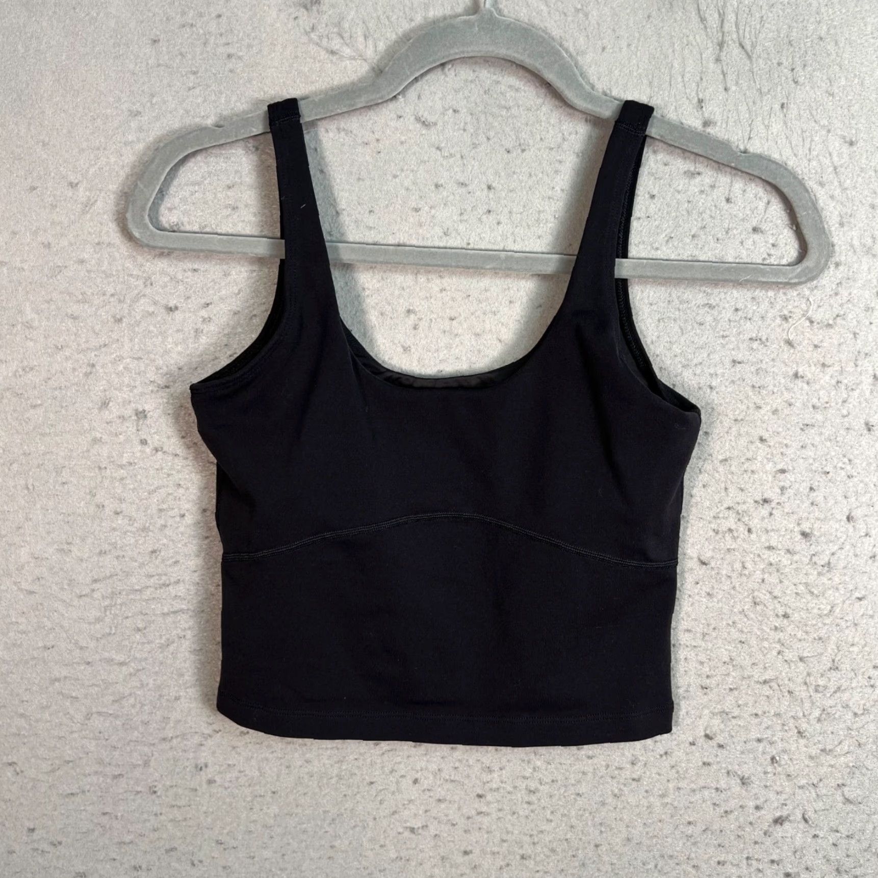 TNA TNA Action Womens Size Small Black Scoop Neck Crop Tank Top Activewear Shirt Tank Top Crop Top Womens Activewear TNA Size S / US 4 / IT 40 - 2 Thumbnail