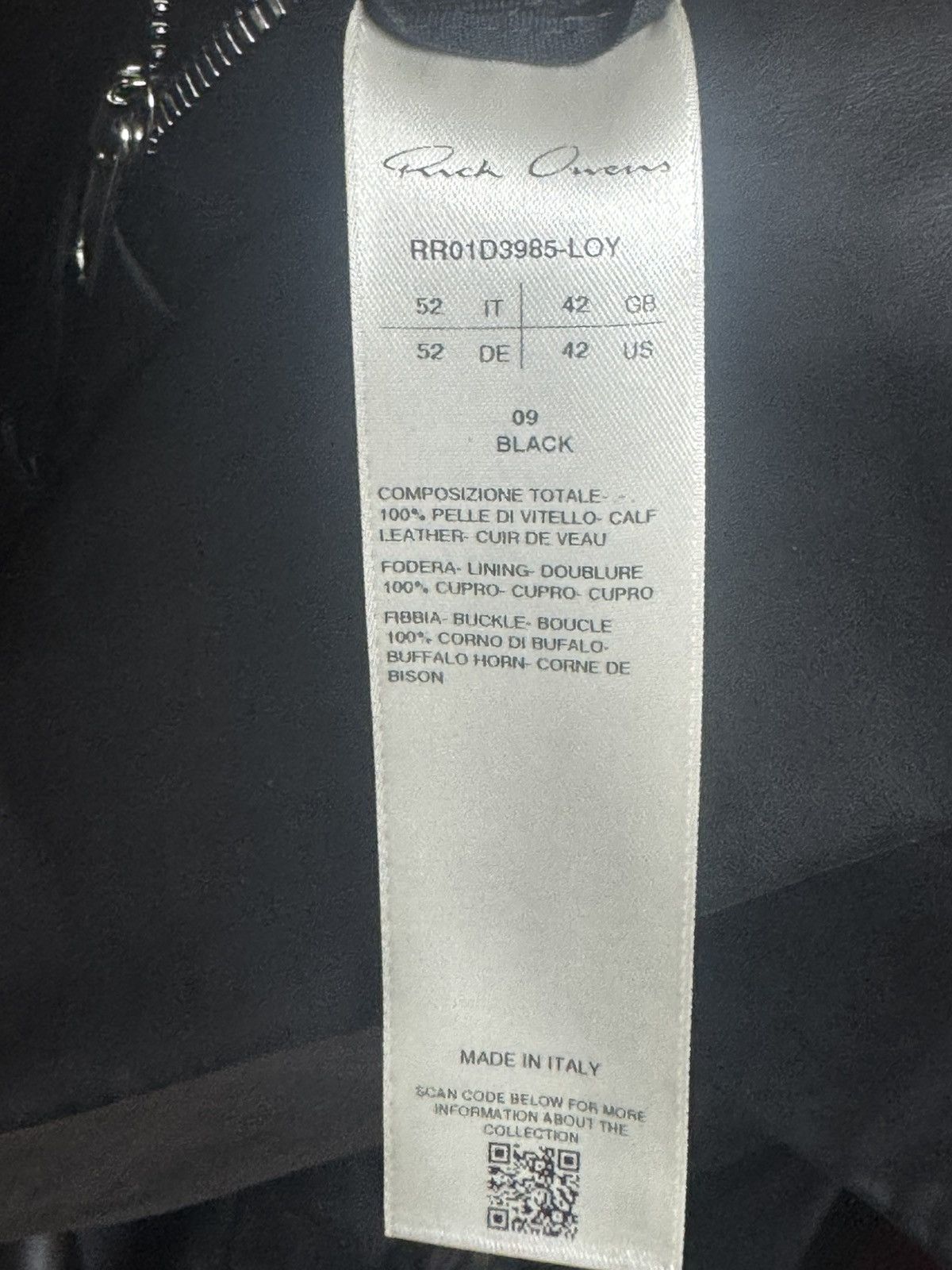 Rick Owens Rick owens24SS LIDO Leather Coat Size US L / EU 52-54 / 3 - 9 Thumbnail