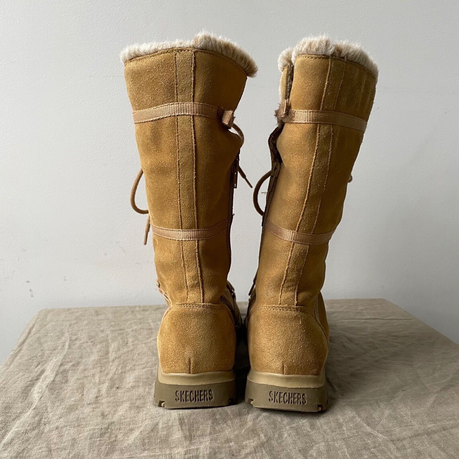 SKECHERS Skechers Y2K Suede Chukka Top Sider Knee Snow Boots 8520AC Size US 10 / IT 40 - 6 Thumbnail