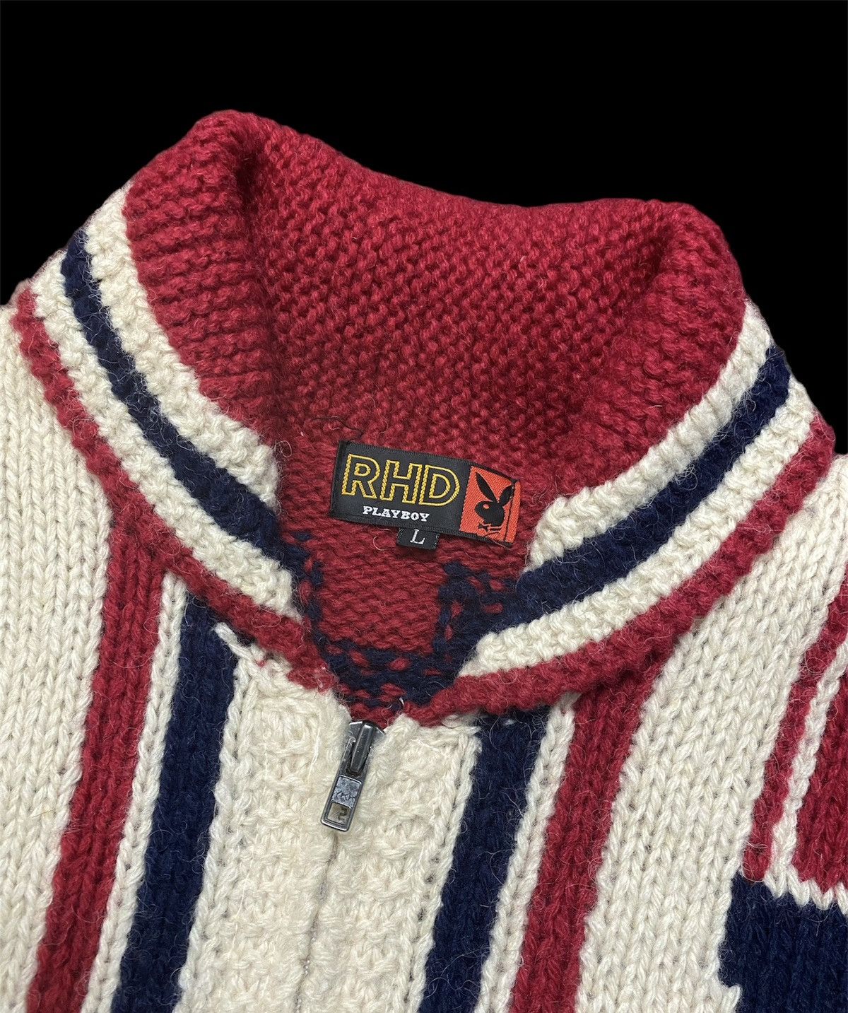 Playboy Vintage Playboy RHD Knitwear Sweater Big Logo Size US L / EU 52-54 / 3 - 6 Thumbnail
