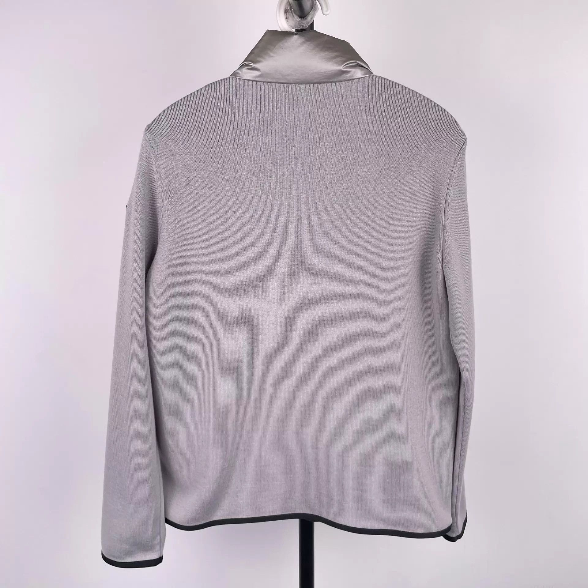 Moncler Moncler Silver Color Blocked Puffer Jacket Size XS / US 0-2 / IT 36-38 - 2 Thumbnail