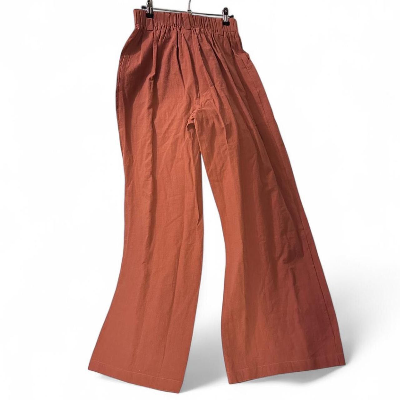 Other Halara Burnt Orange NWT Size S Wide-leg Linen Pants Size 27" / US 4 / IT 40 - 1 Thumbnail
