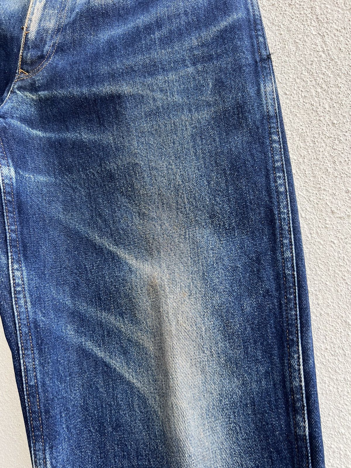 Comme des Garcons Homme Archive 80s CDGH Fade Mud Dirty Denim Baggy Jeans Size US 29 - 12 Thumbnail