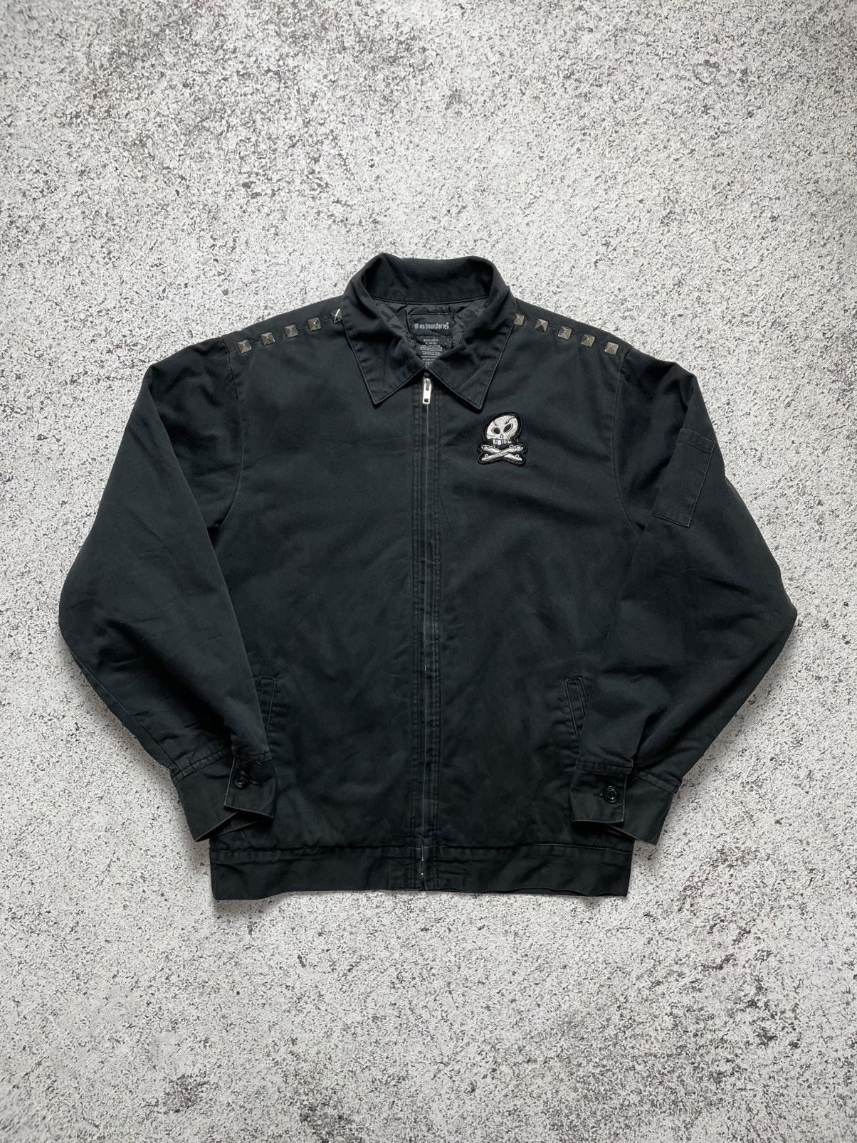 Other 2000s No Boundaries - Skull Punk Studded Work Jacket USA Size US S / EU 44-46 / 1 - 7 Thumbnail