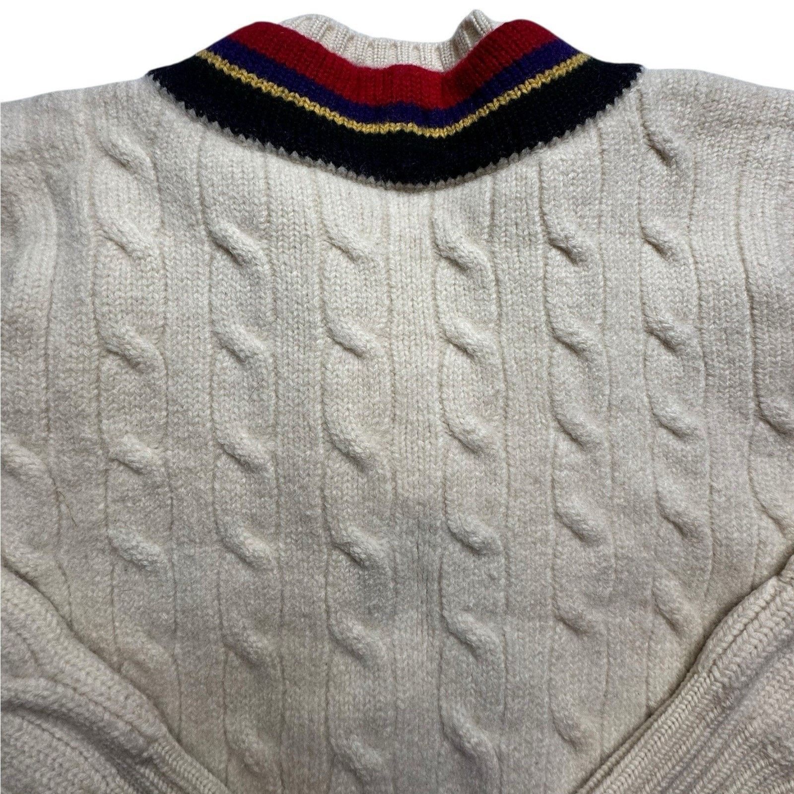 Polo Ralph Lauren Vintage 1980s Polo Ralph Lauren Wool Tennis Sweater Large Size US L / EU 52-54 / 3 - 7 Thumbnail