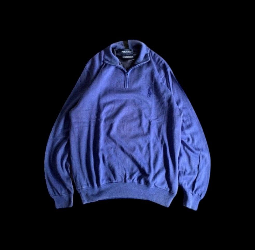 Polo Ralph Lauren Vintage Polo Golf Half Zipper Knitwear Size US L / EU 52-54 / 3 - 1 Thumbnail