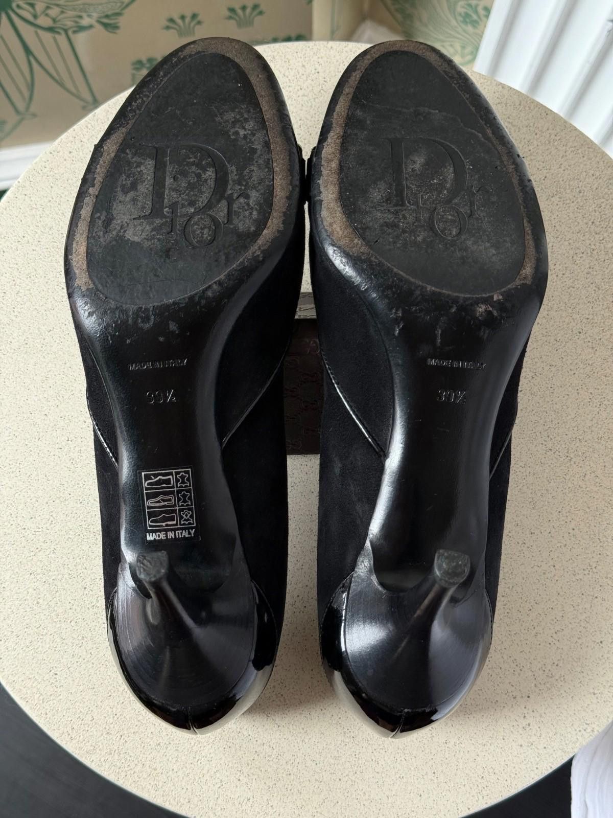 Dior Vintage Dior Monogram Black Oblique Leather Heels 39,5 / 9,5 Size US 9.5 / IT 39.5 - 12 Thumbnail