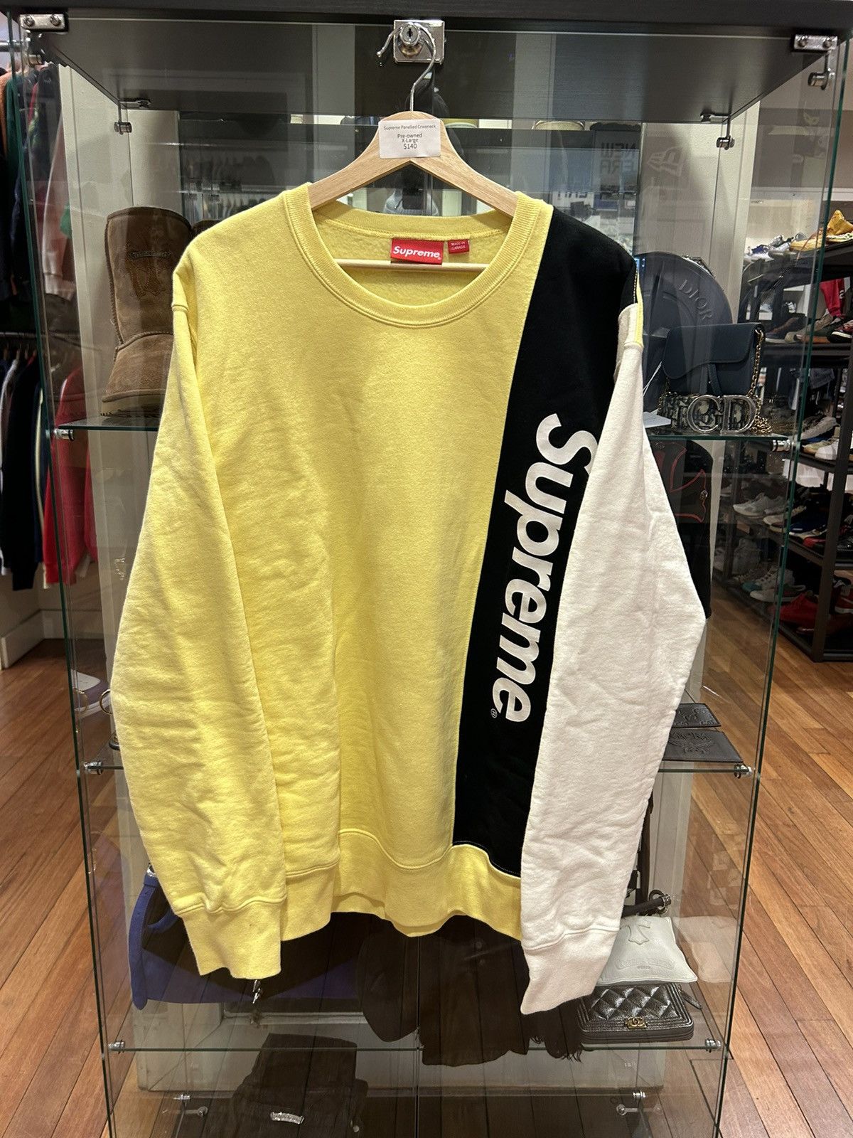 Supreme Supreme Paneled Crewneck Size US XL / EU 56 / 4 - 1 Thumbnail