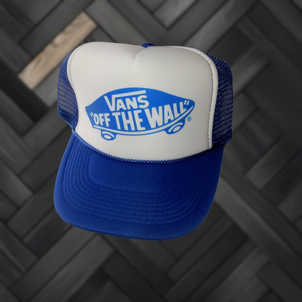 Vintage VANS Hat Baseball Cap One Size Men Blue Off The Wall Size ONE SIZE - 1 Thumbnail