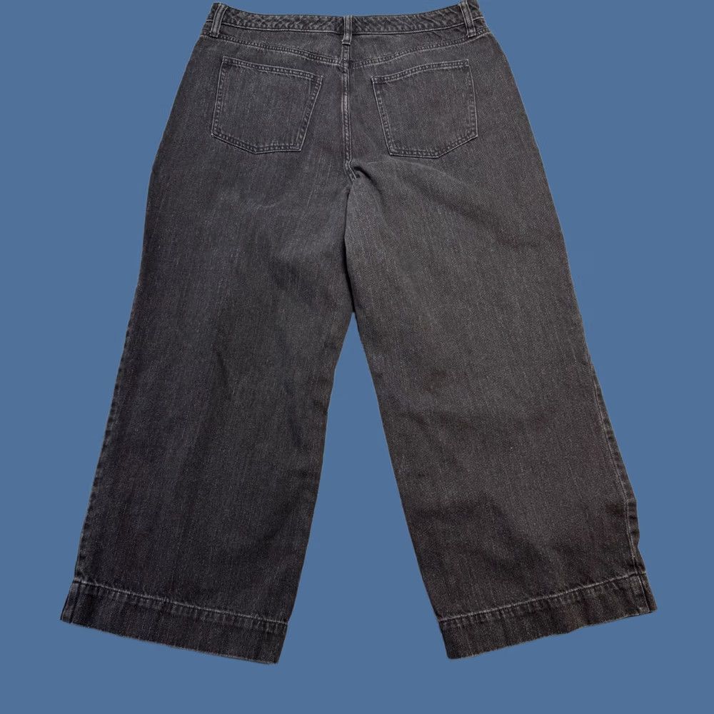 Vintage Universal Thread Jeans Womens 17 S Black Wash High Rise Wide Leg Baggy Relaxed Denim Jeans Baggy Straight Women S 17 Black Wash Wide-Leg Jeans Size 25" / US 0 / IT 36 - 1 Thumbnail