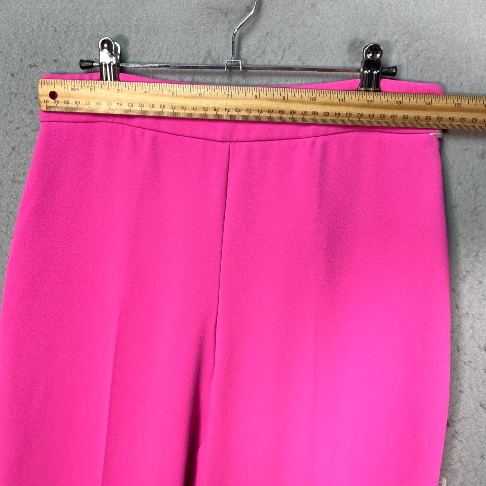 Pinko PINKO Pants Womens 8 High-Waist Tapered Polyester Made In Italy Pink Dress Pants Womens 8 Inseam 28 in Paperwork? Size 30" / US 8 / IT 44 - 7 Thumbnail