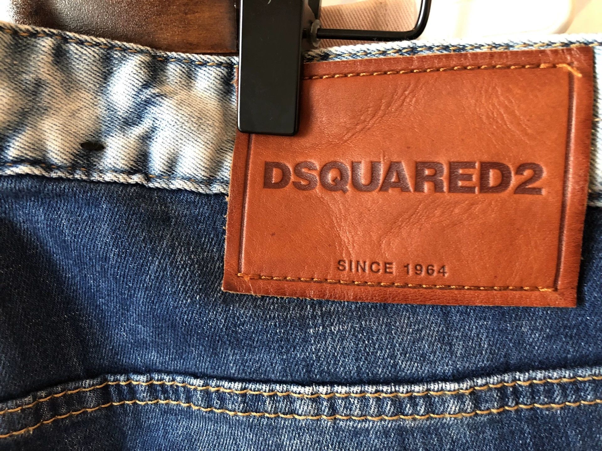 Dsquared2 Dsquared2 Blue Distressed Patched Skinny Jeans Size US 28 / EU 44 - 6 Thumbnail