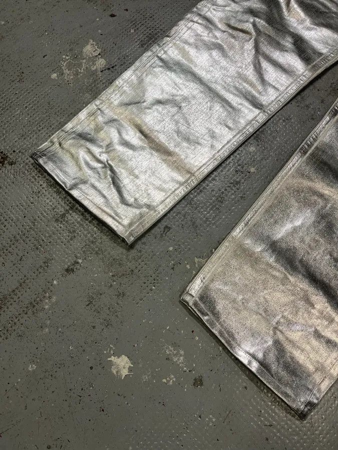 AW2018 Maison Margiela Silver Astro White Jeans