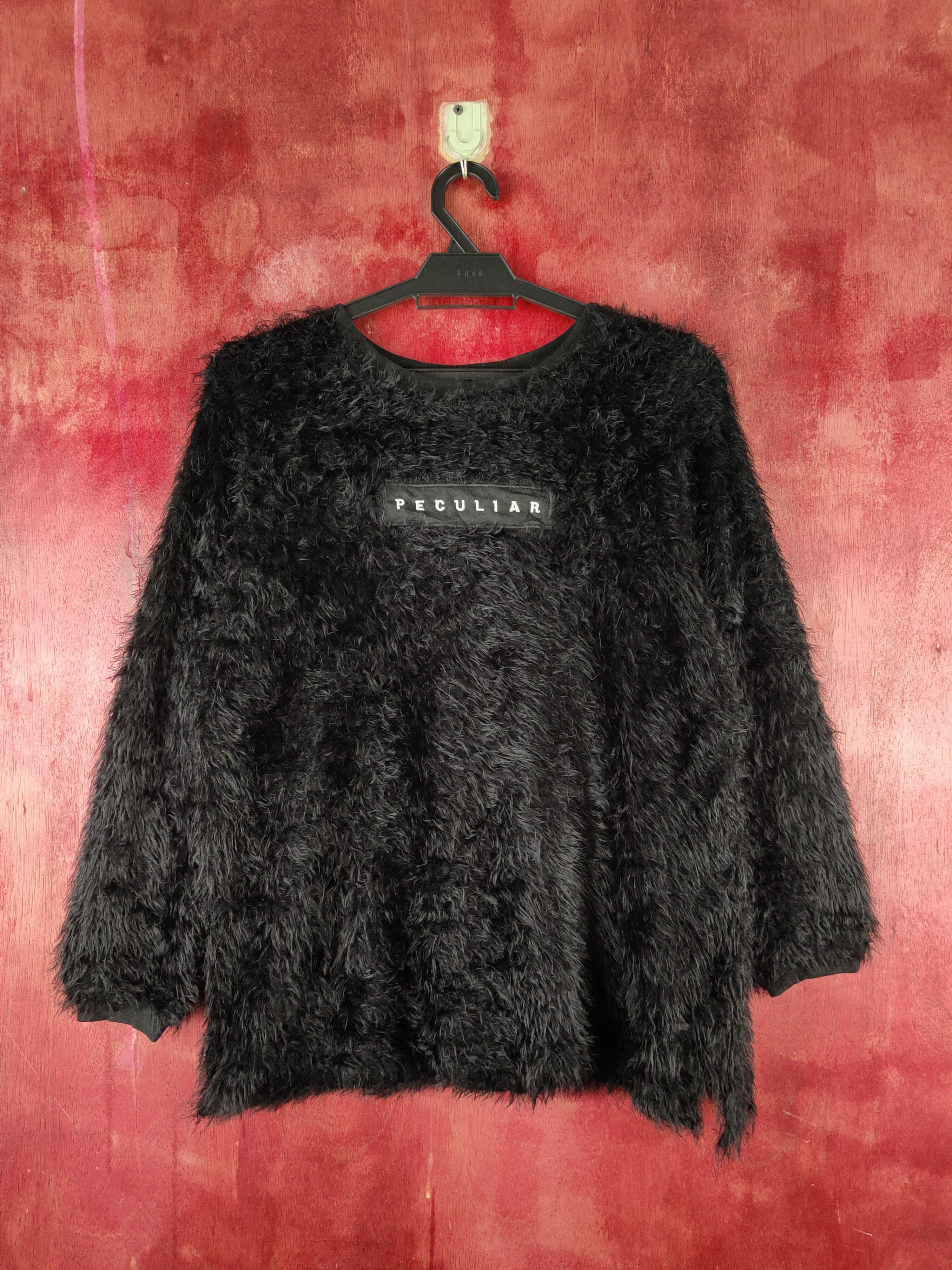 Homespun Knitwear × Japanese Brand × Vintage Rna.Inc Black Shag Shaggy Fur Mohair Knitwear #S2183 Size M / US 6-8 / IT 42-44 - 1 Thumbnail