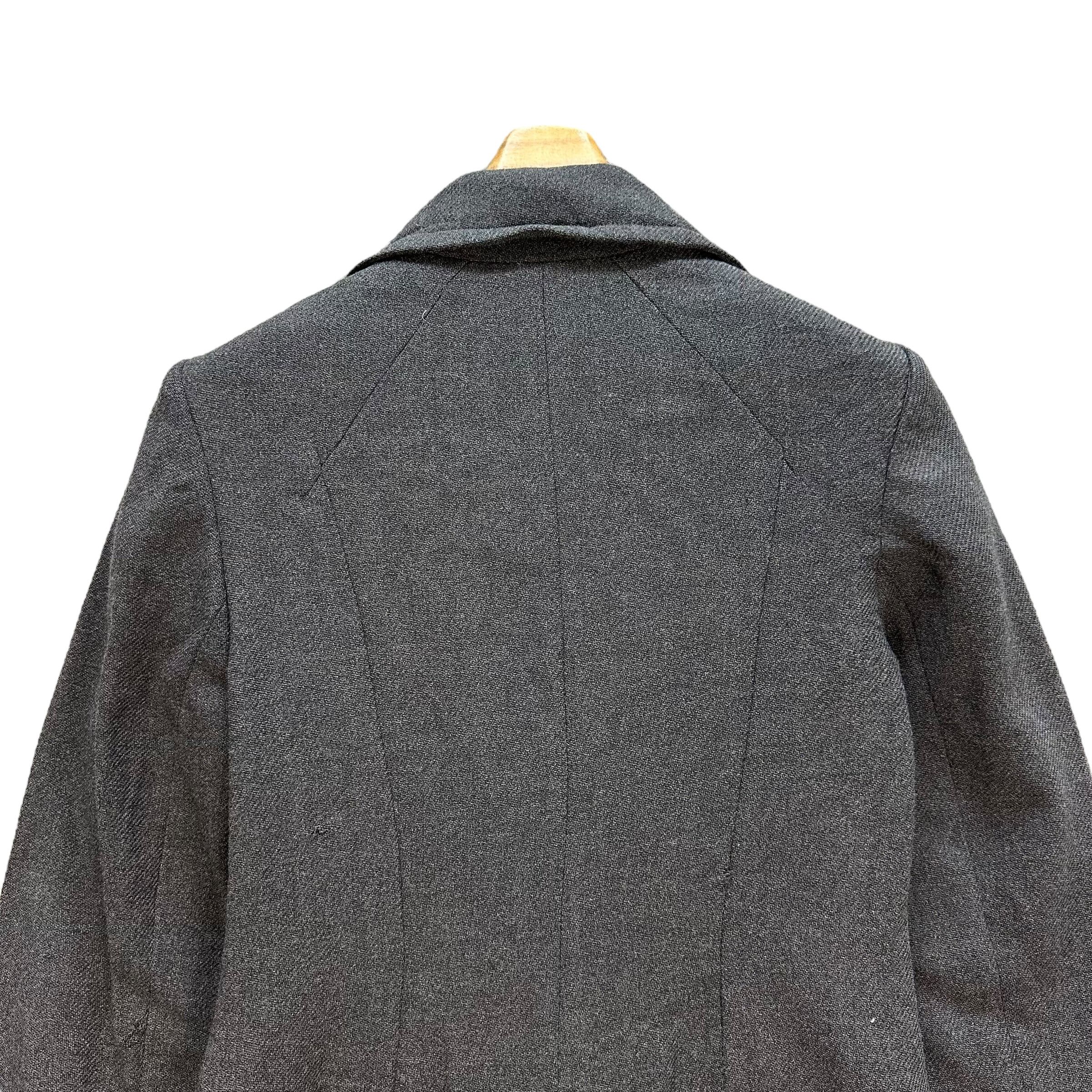 Japanese Brand Vintage Ingrid Van de Wiele Hybrid Wool Overcoat #A25-0560 Size XS / US 0-2 / IT 36-38 - 12 Thumbnail