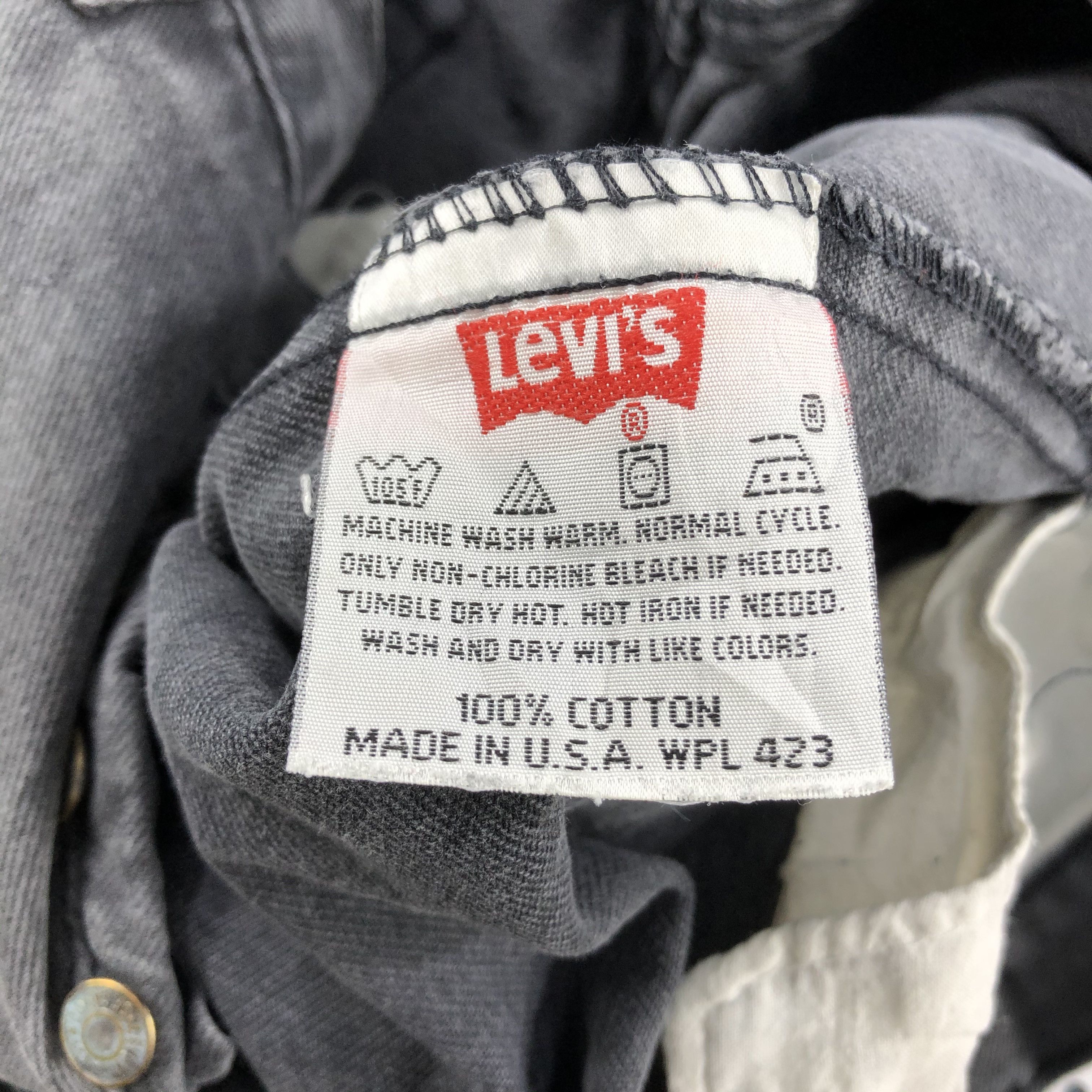 Levi's 90s Vintage Levis 501 Black Jeans-JM2673 Size US 32 / EU 48 - 10 Thumbnail
