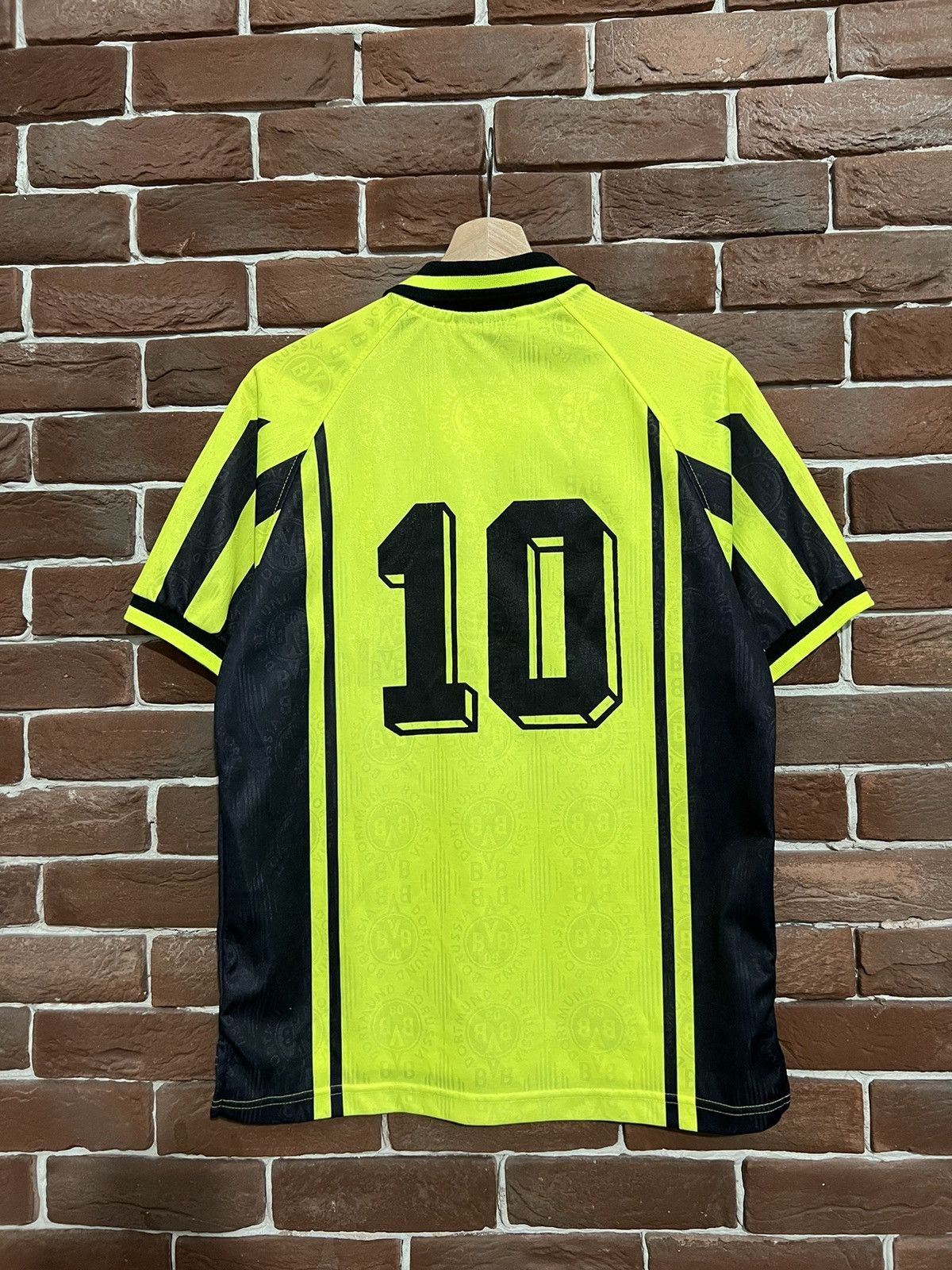 Nike × Vintage 90s Borussia Dortmund #10 Nike Vintage Soccer Jersey Footbal Size US S / EU 44-46 / 1 - 2 Thumbnail