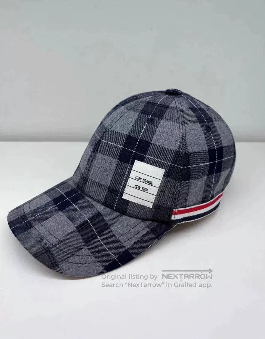 Thom Browne Thom Browne Plaid Baseball Cap. Size ONE SIZE - 2 Thumbnail