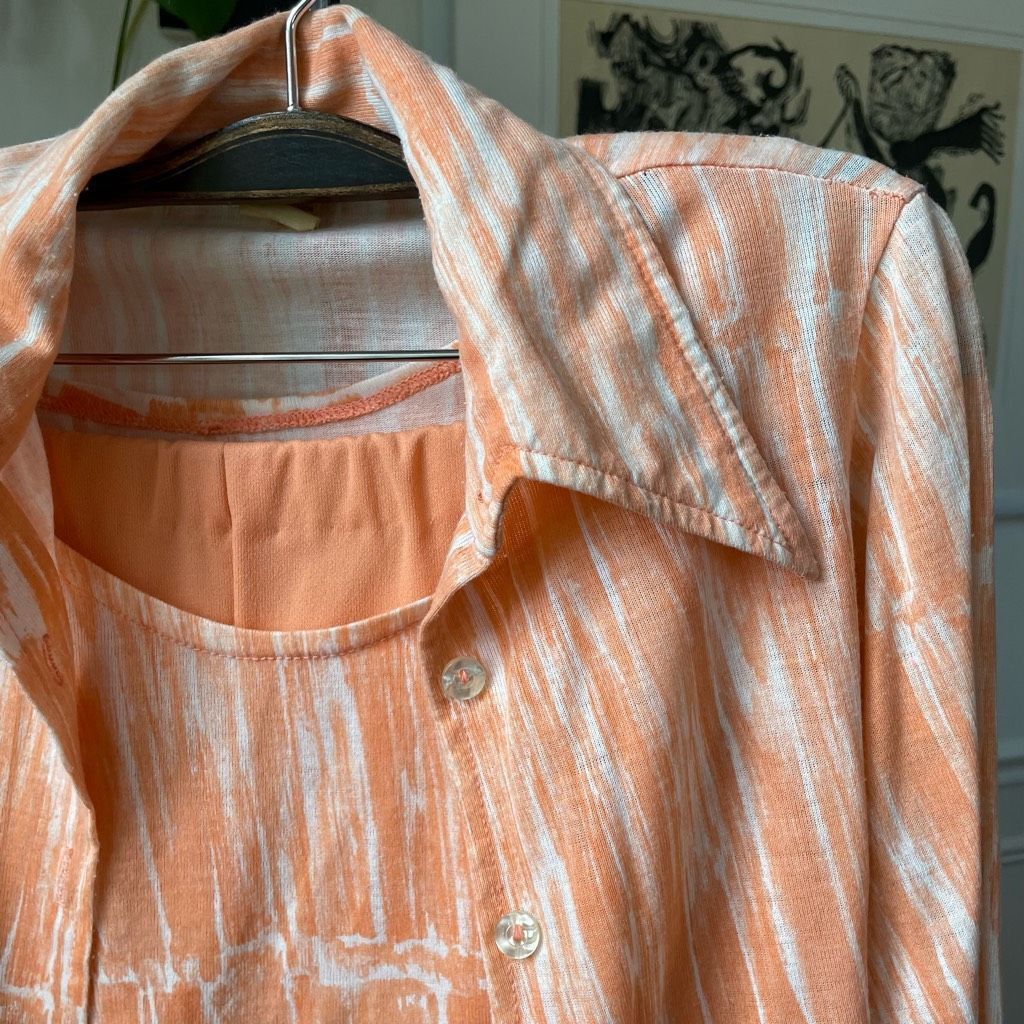 Vintage Vintage 70s 4pc Mix Match Set Pants Tank Shirt Turtleneck XS Size XS / US 0-2 / IT 36-38 - 4 Thumbnail