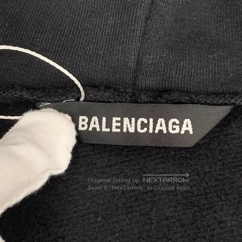 Balenciaga Balenciaga Black hooded sweatshirt Size US S / EU 44-46 / 1 - 5 Thumbnail