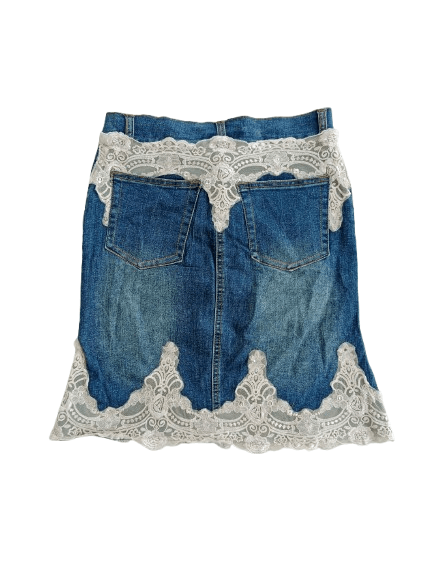 Japanese Brand WORLD BAZAAR Denim Mini Skirt Nice Style Size 28" / US 6 / IT 42 - 2 Thumbnail