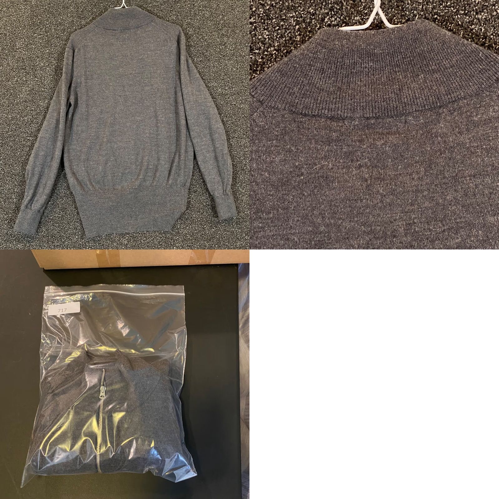 J.Crew VINTAGE J.CREW Sweater Men Large 100% Merino Wool Pullover 1/4 Zip Long Sleeve Casual Winter Size US L / EU 52-54 / 3 - 8 Thumbnail