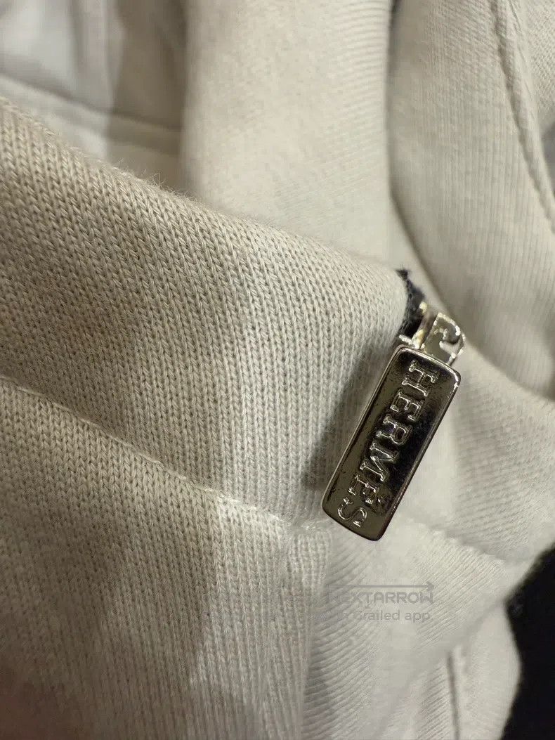 Hermes Hermes Hooded sweater with orange decorative stripes Size S / US 4 / IT 40 - 7 Thumbnail
