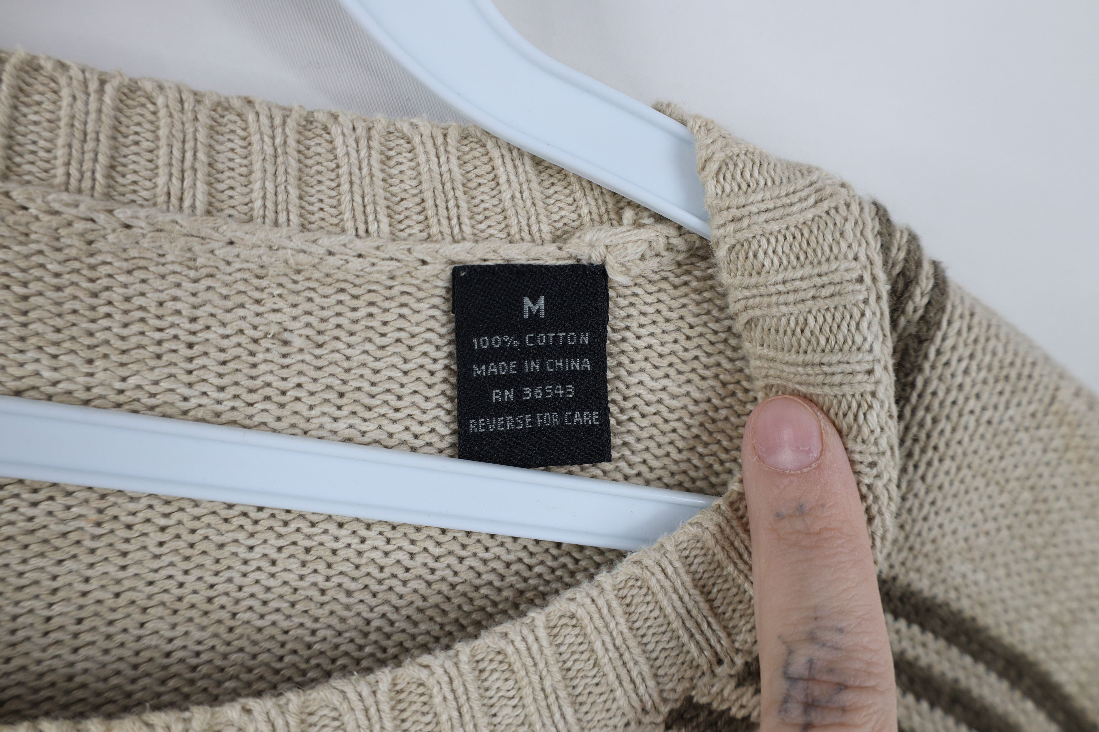 Vintage Vintage 90s Streetwear Knit Checkered Crewneck Sweater Size US M / EU 48-50 / 2 - 4 Thumbnail