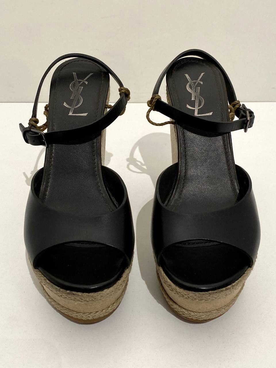 Yves Saint Laurent Yves Saint Laurent YSL Platform Sandals Leather High Heels Size US 8 / IT 38 - 4 Thumbnail