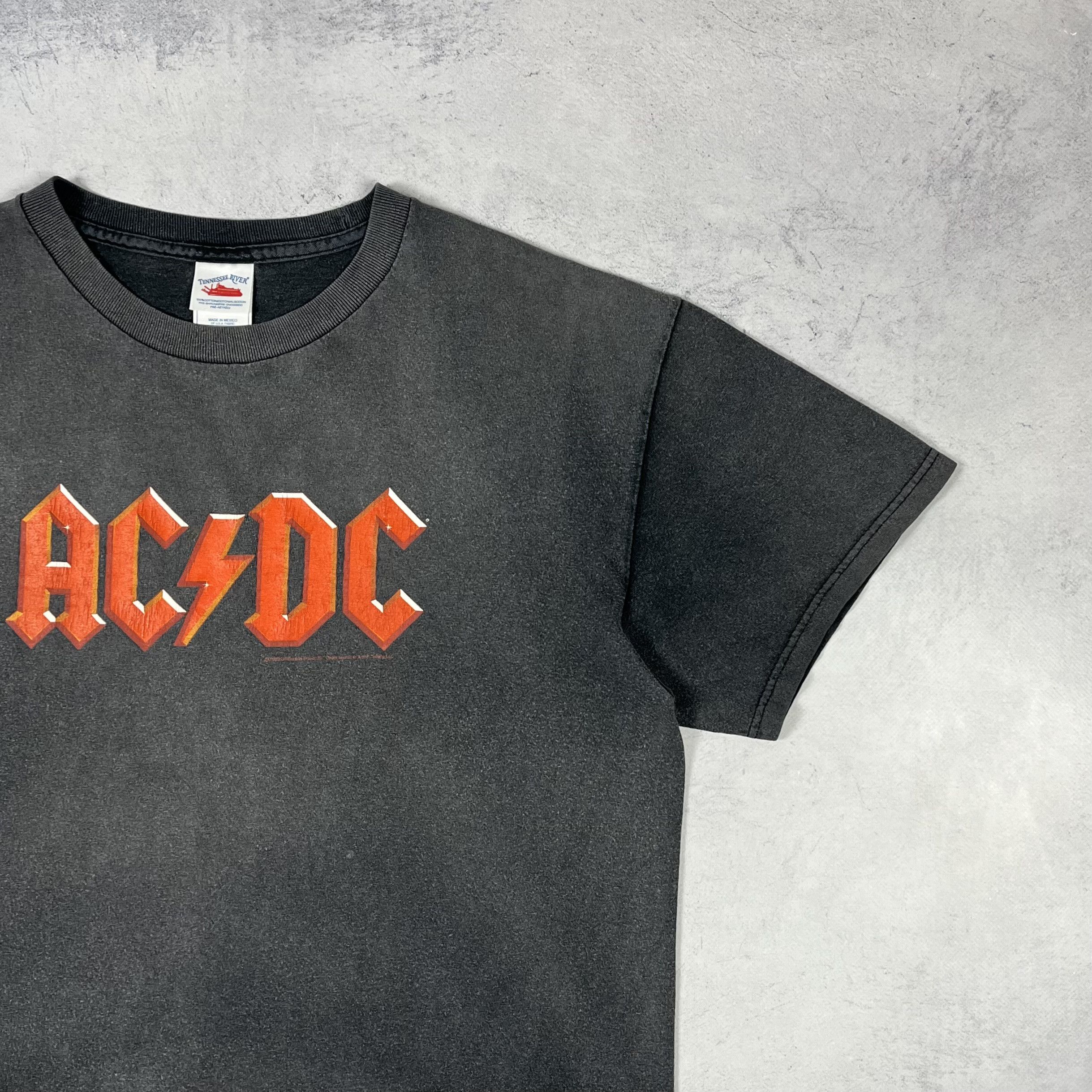 Band Tees Vintage AC/DC Rare Crazy Sunfaded Rock Band T Shirt 2003 Size US L / EU 52-54 / 3 - 3 Thumbnail