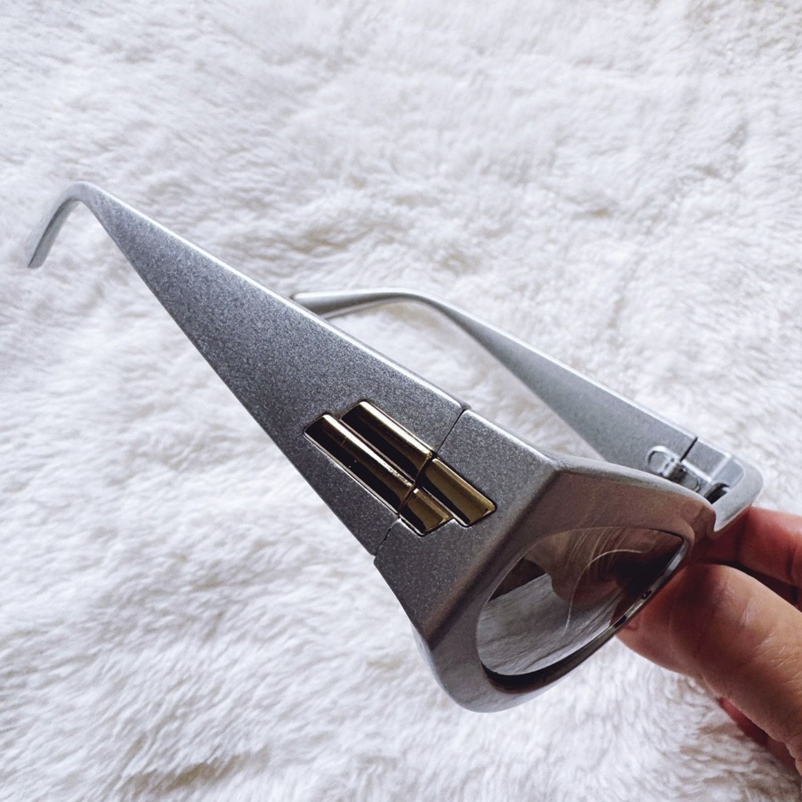 Other Francis Mirrored Silver Cat-Eye Sunglasses Size ONE SIZE - 6 Thumbnail
