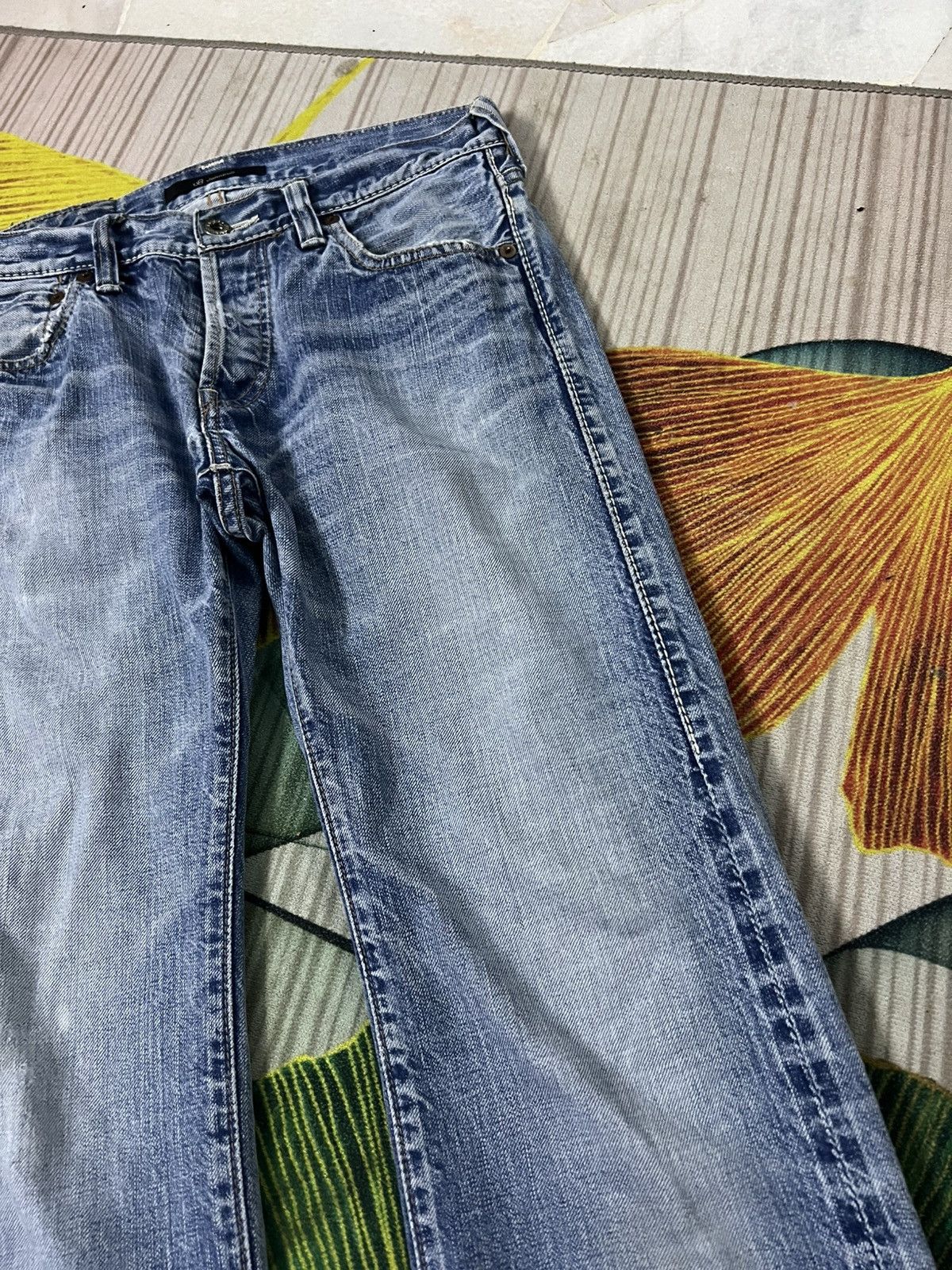 Japanese Brand 💥Vintage Johnbull Selvedge Faded Jean Size US 29 - 9 Thumbnail