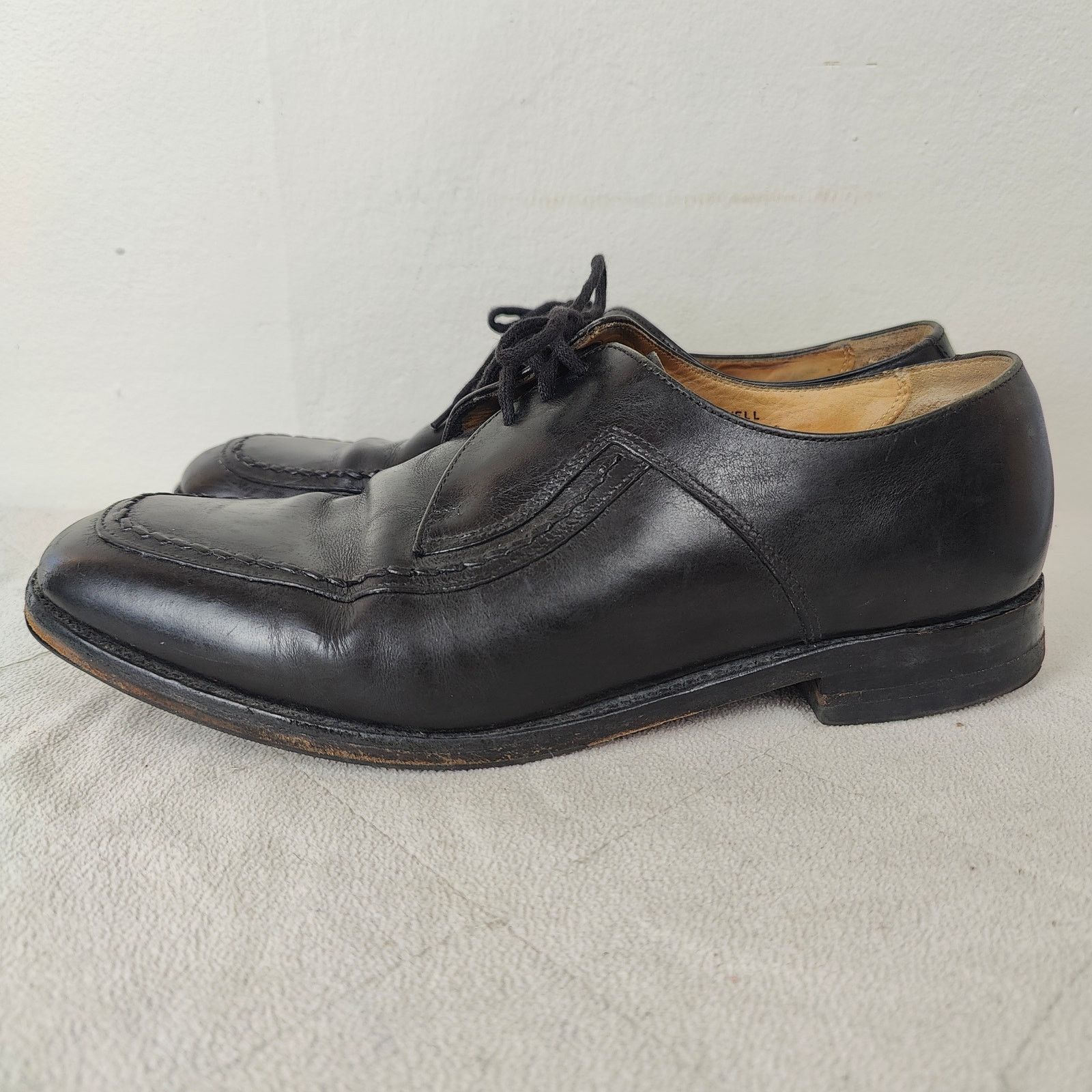 Loake Loake Fontwell U-Tip Oxford Shoes Mens UK 8 US 9 Black Size US 9 / EU 42 - 4 Thumbnail