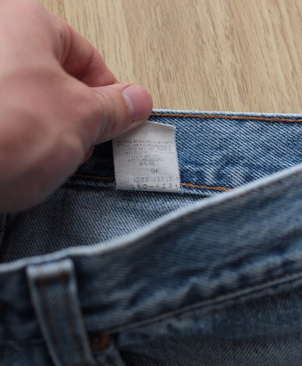 Levi's 🔥 Vintage Levis 550 31x32 Denim Washed Pants Jeans Size US 32 / EU 48 - 5 Thumbnail