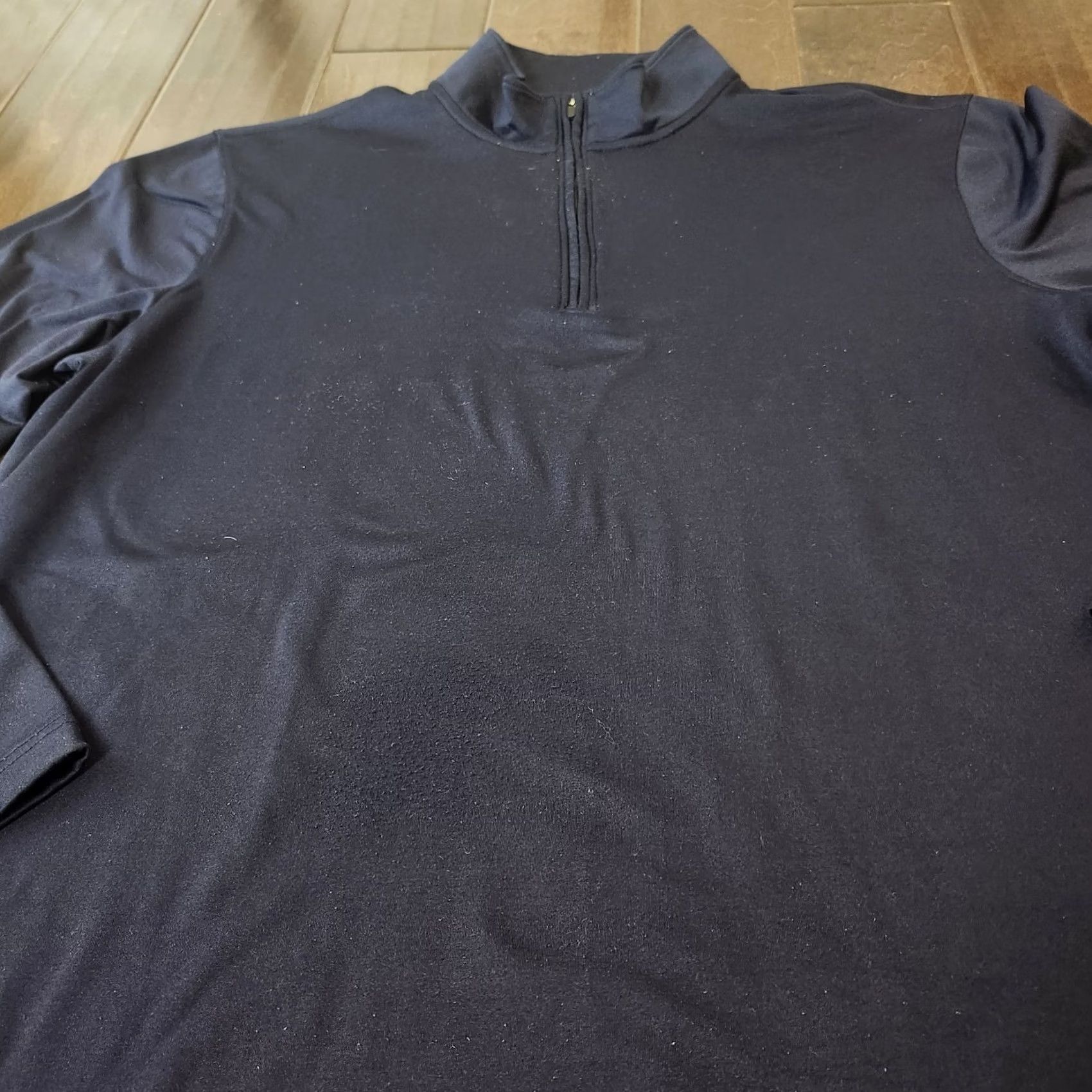 Apt. 9 Apt 9 Mens XL Navy Quarter Zip Pullover Shirt Long Sleeve Size US XL / EU 56 / 4 - 7 Thumbnail