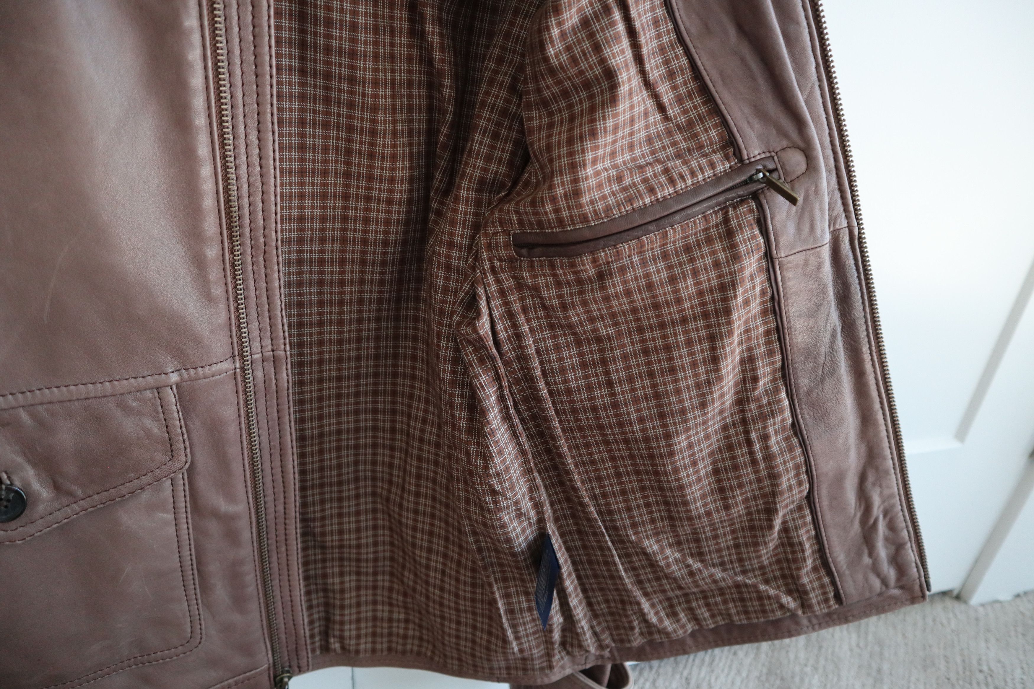 Brooks Brothers Light Weight Leather Jacket Size US S / EU 44-46 / 1 - 6 Thumbnail