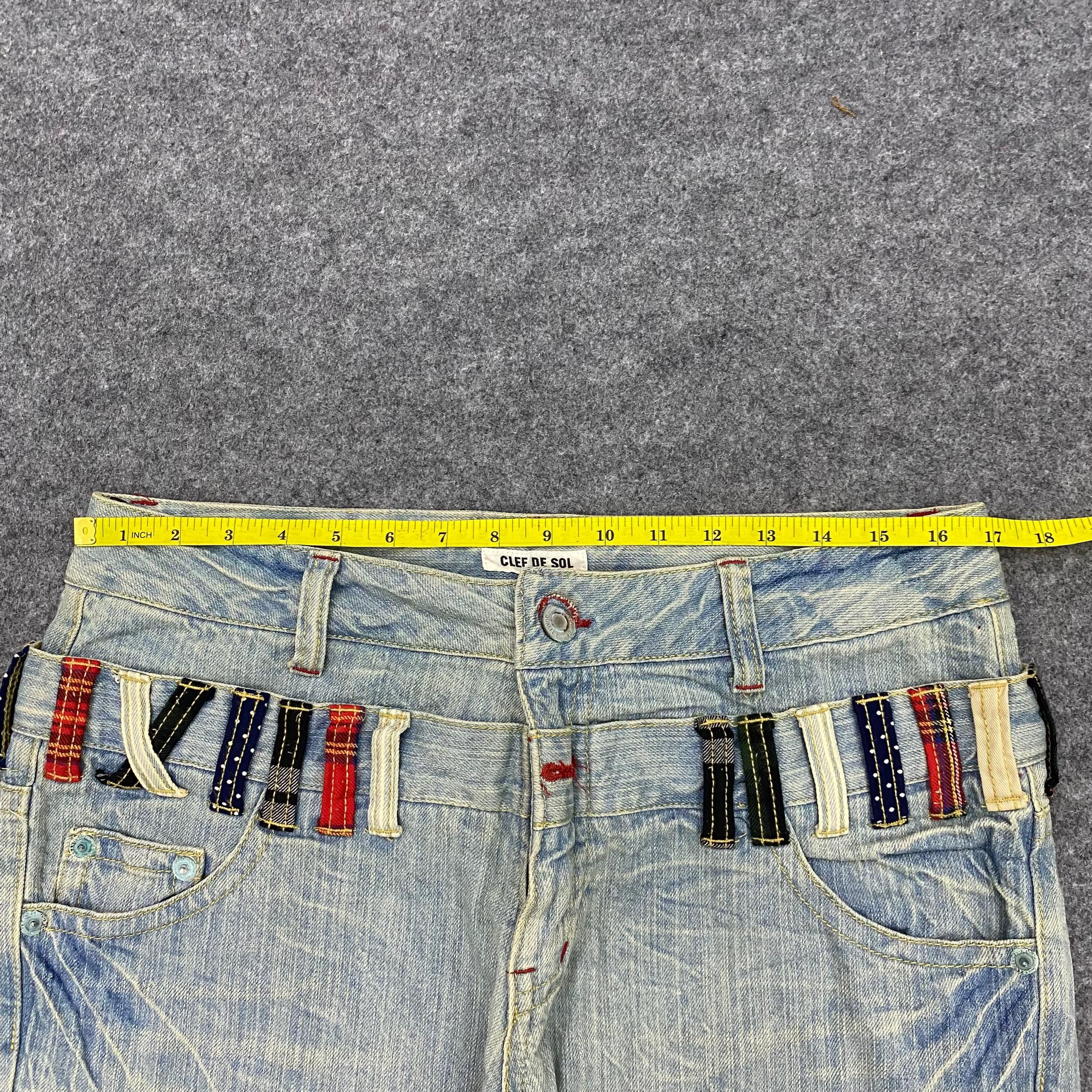 If Six Was Nine 💥Best Offer💥Vintage Clief De Sol Double Waist Denim Size US 34 / EU 50 - 3 Thumbnail