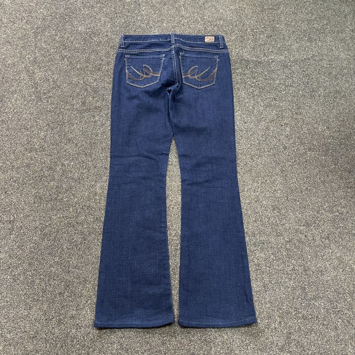 Vintage Vintage Y2K Flared Distressed Wide Leg Jeans Skate Logo 34 Size 34" / US 12 / IT 48 - 2 Thumbnail