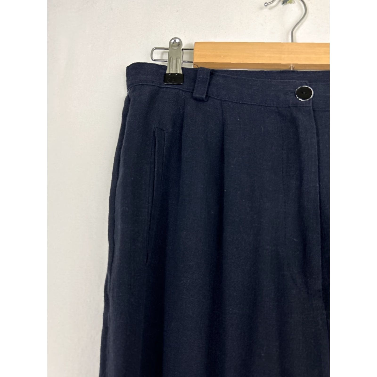 Vintage VINTAGE Sammi Of Melbourne Pants Womens 14 Blue Linen Blend 80s Ladies 32x37 90s? Size 36" / US 14 / IT 50 - 5 Thumbnail