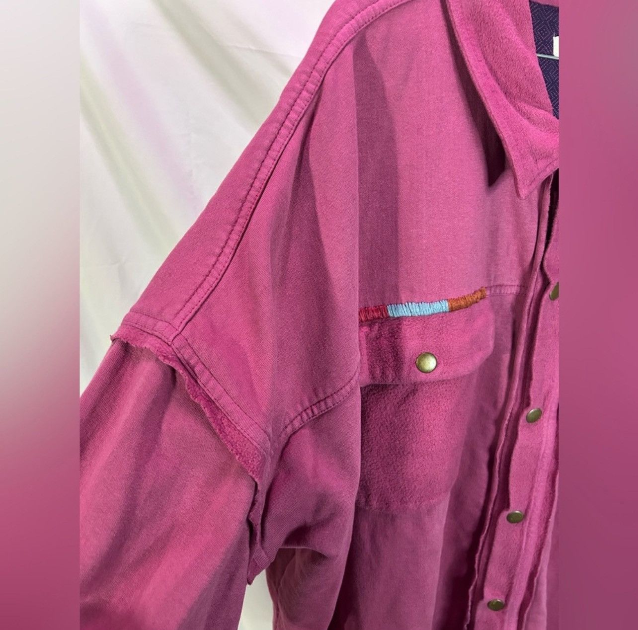 Other Sundance Pink Cotton Fleece Shirt Jacket Artsy Size XXL Size US XXL / EU 58 / 5 - 9 Thumbnail