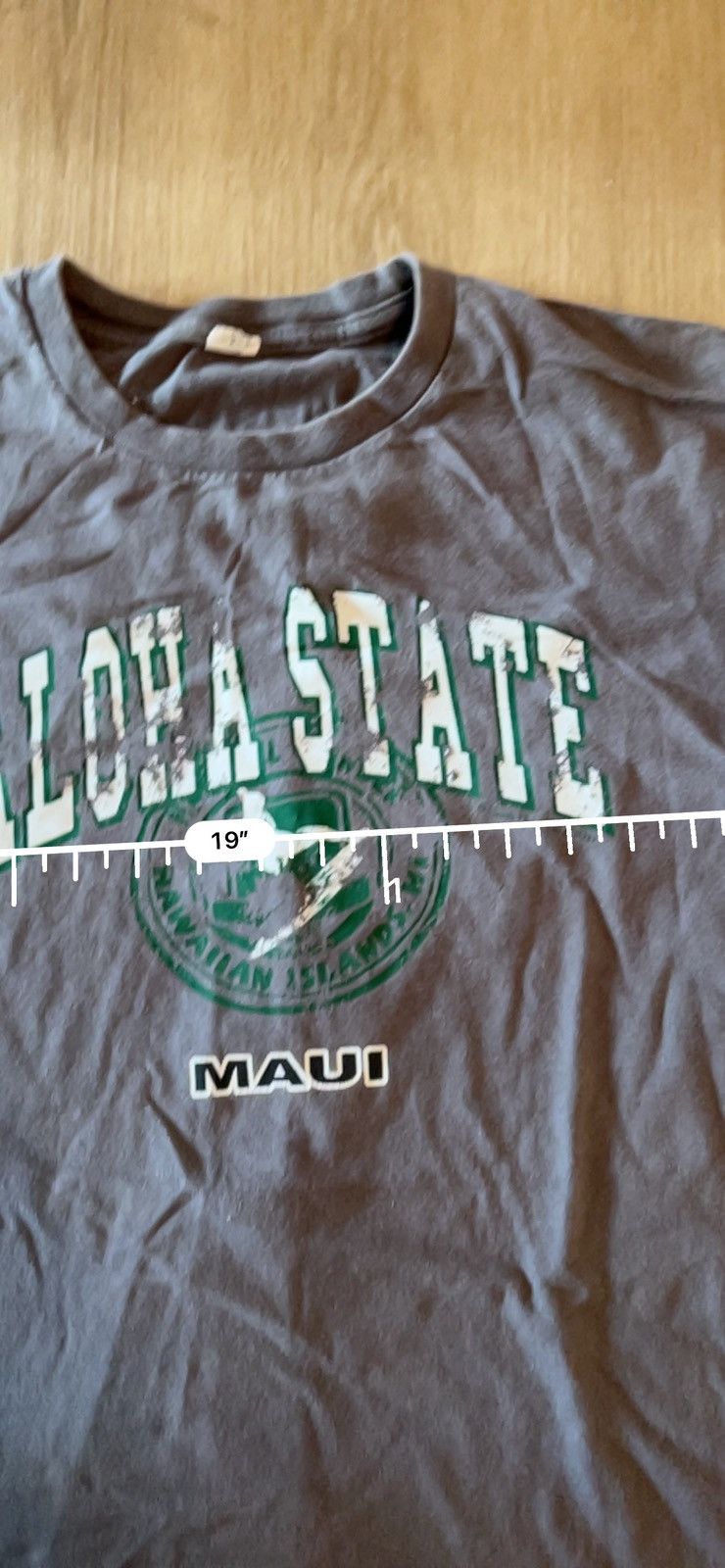 Vintage Insane Grey Aloha State Maui Oversized Hawaii Shirt Size US L / EU 52-54 / 3 - 3 Thumbnail